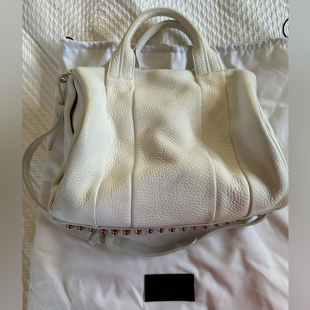 ALEXANDER WANG Rocco White Leather Bag - Picture 2 of 11
